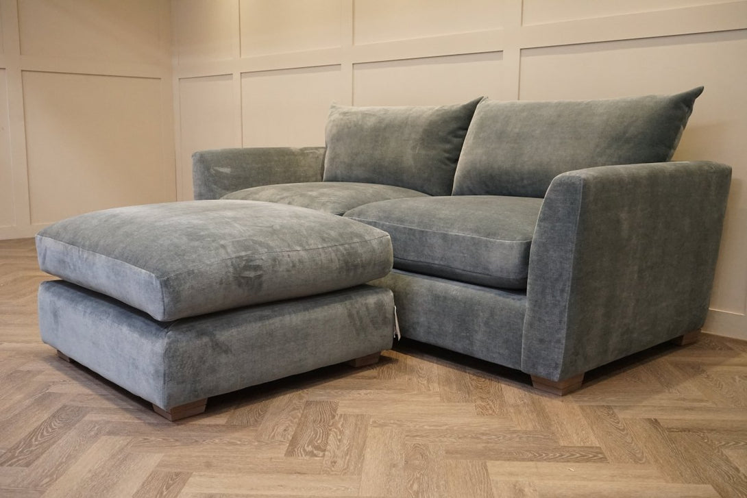 Metro Large 3 Seater Sofa & FREE Footstool, Dusk Atlantic
