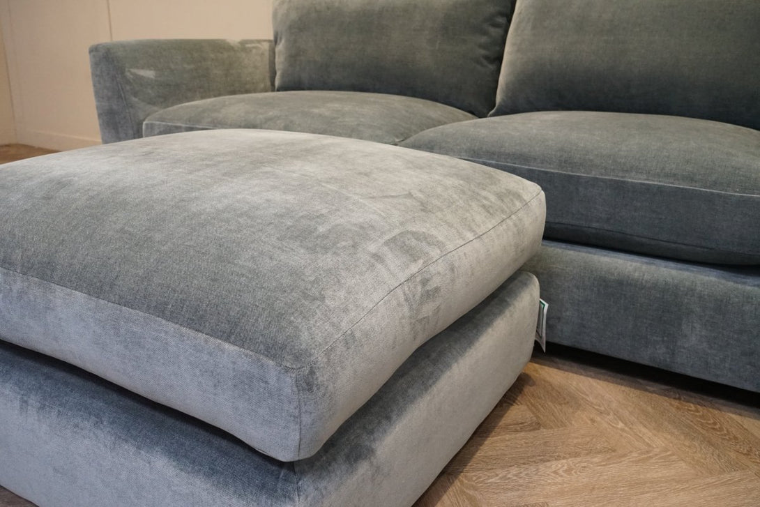 Metro Large 3 Seater Sofa & FREE Footstool, Dusk Atlantic
