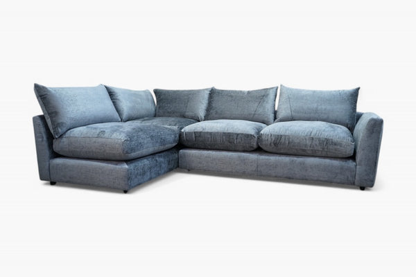 Metro LHF Open Ended Corner Sofa, Berber Nickel