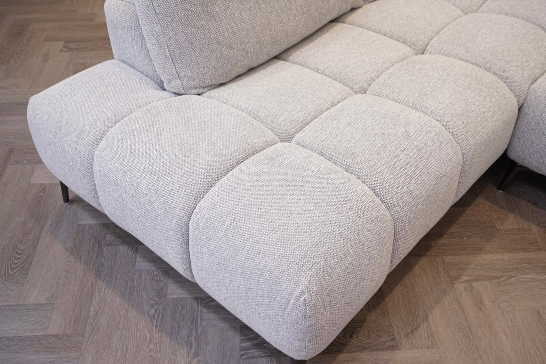 Milan Left Corner Sofa, Greystone Luxe