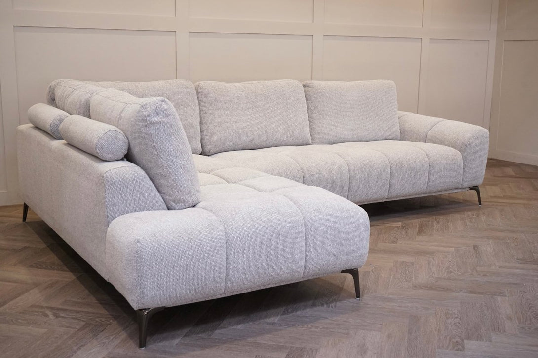 Milan Left Corner Sofa, Greystone Luxe
