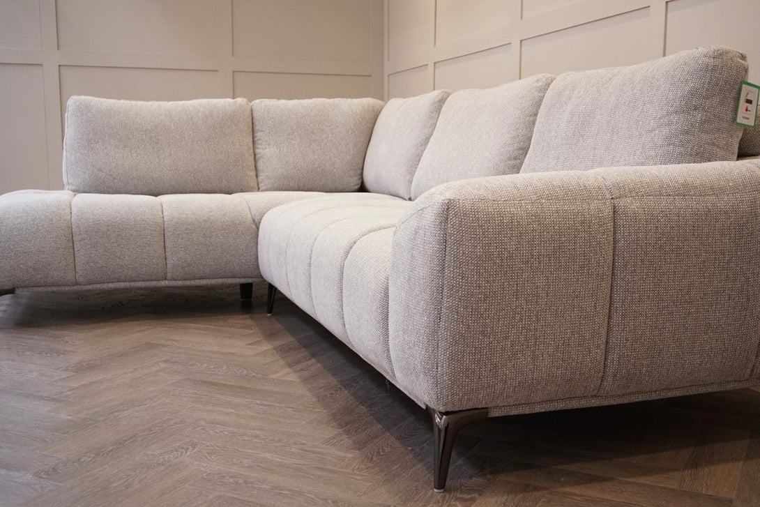 Milan Left Corner Sofa, Greystone Luxe
