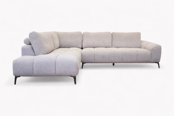 Milan Left Corner Sofa, Greystone Luxe