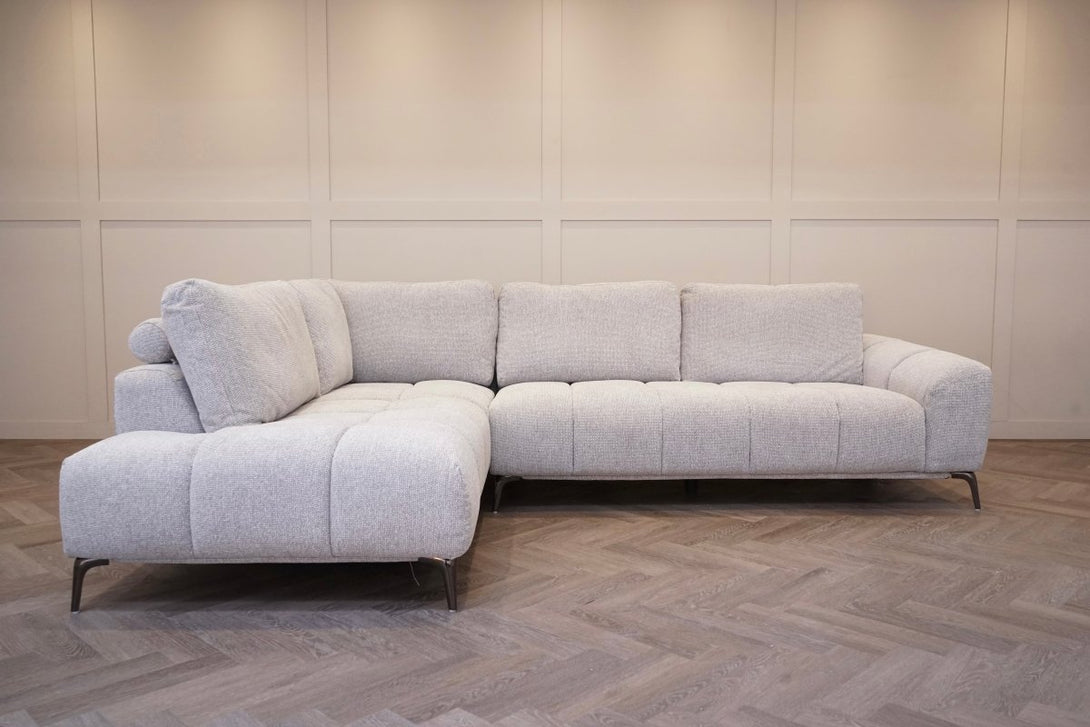 Milan Left Corner Sofa, Greystone Luxe