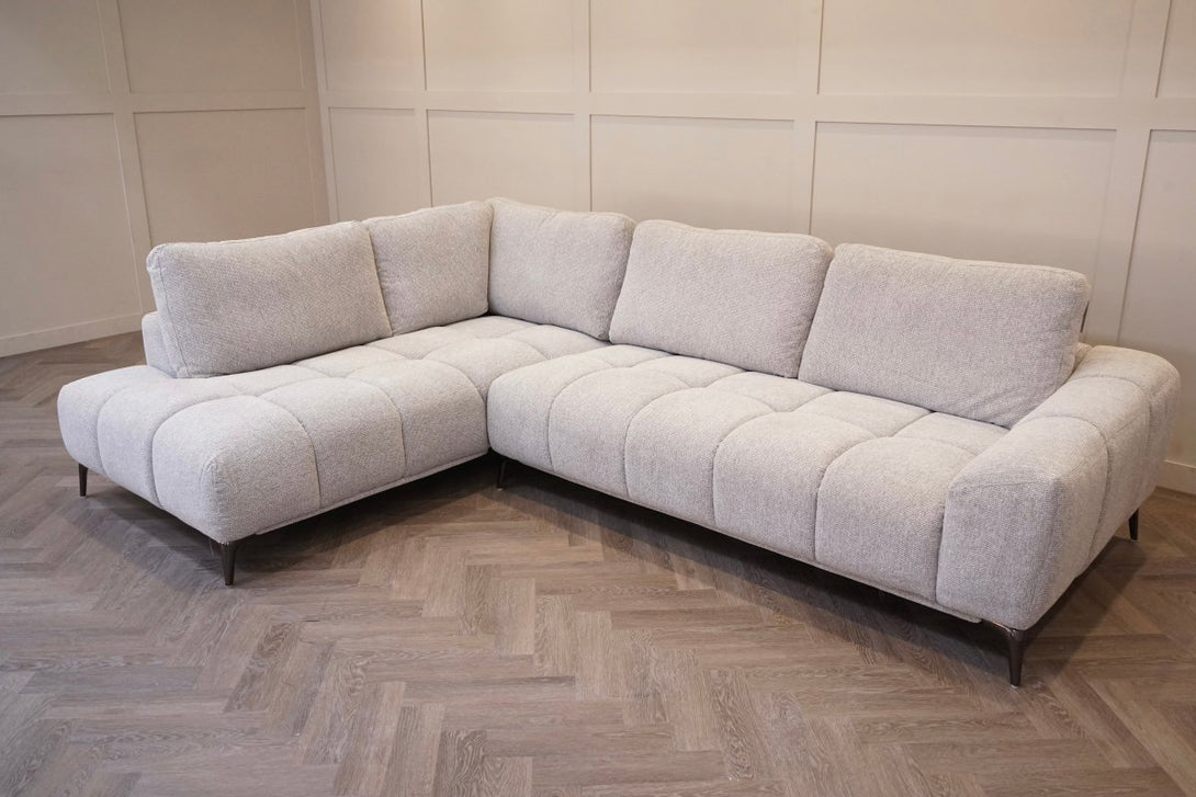 Milan Left Corner Sofa, Greystone Luxe