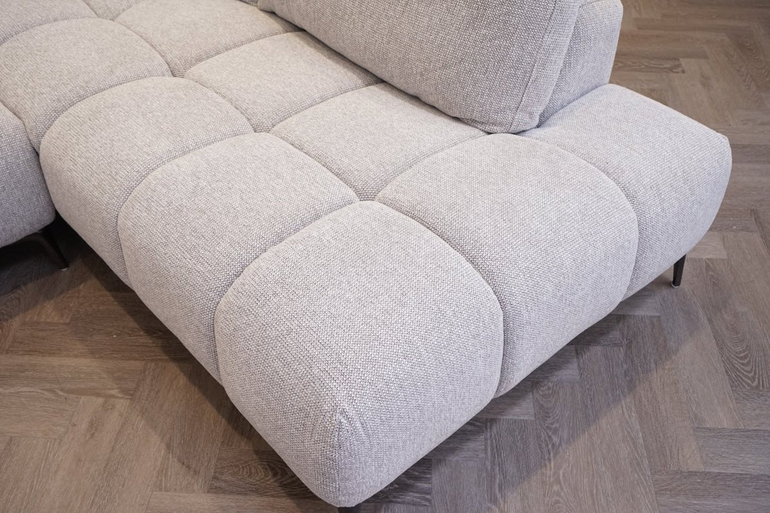 Milan Right Corner Sofa, Greystone Luxe