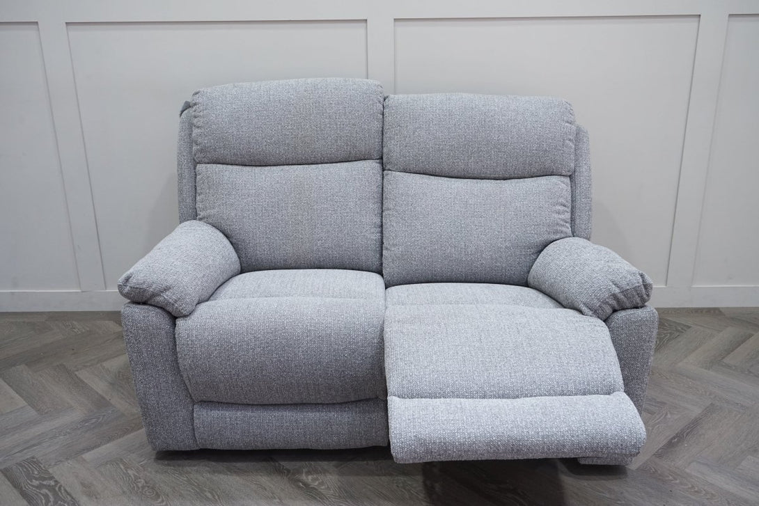 Milano 2 Seater Power Reclining Sofa, Basketweave Pewter