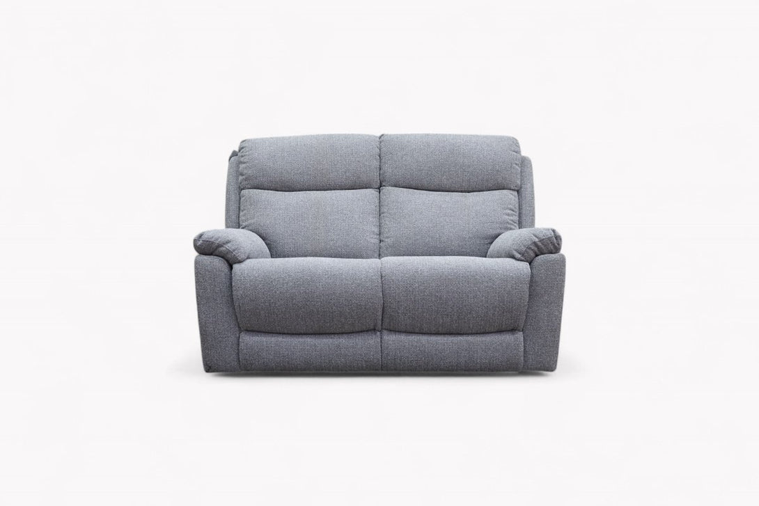 Milano 2 Seater Power Reclining Sofa, Basketweave Pewter