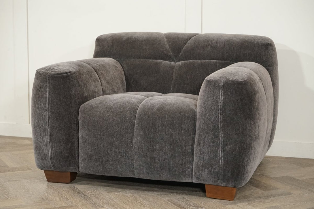 Monroe Fabric Armchair, Mocha