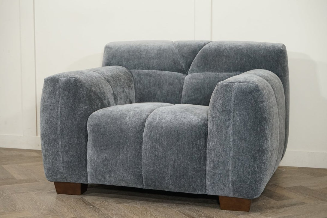 Monroe Fabric Armchair, Shadow Grey