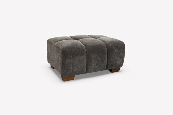 Monroe Fabric Footstool, Mocha