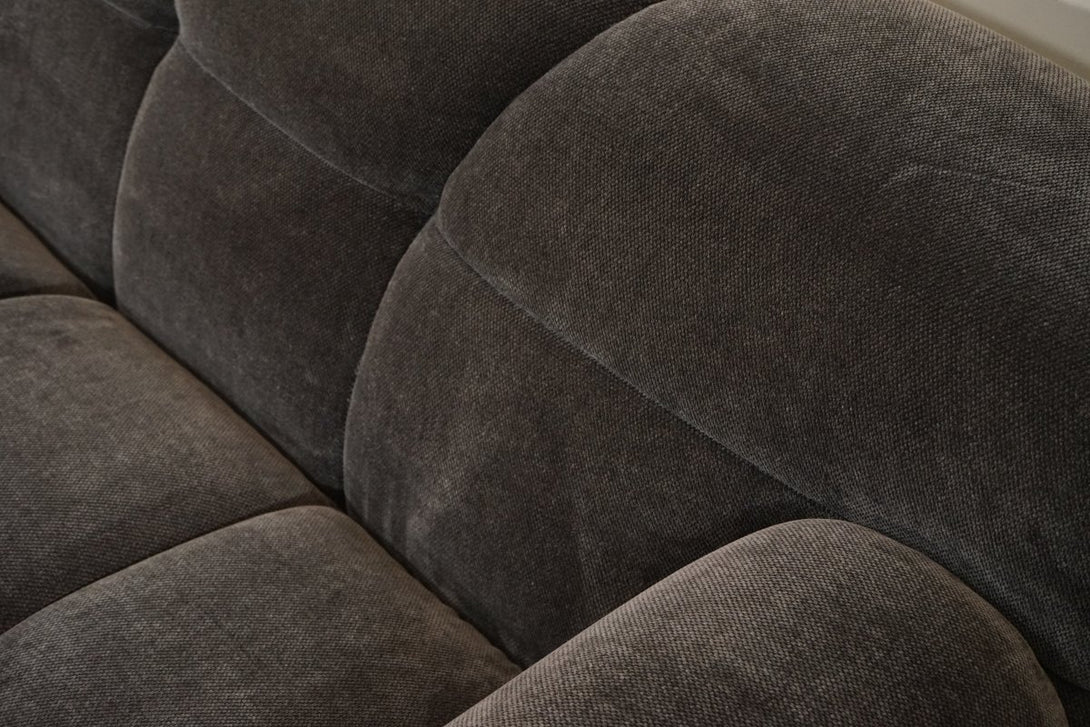 Monroe Large 3 Seater Fabric Sofa, Mocha