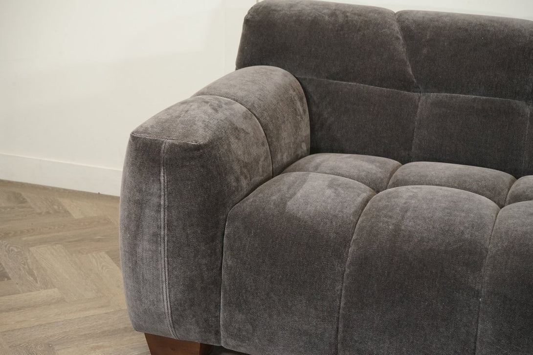 Monroe Large 3 Seater Fabric Sofa, Mocha