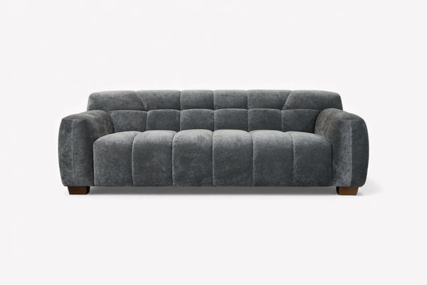 Monroe Large 3 Seater Fabric Sofa, Shadowy Grey