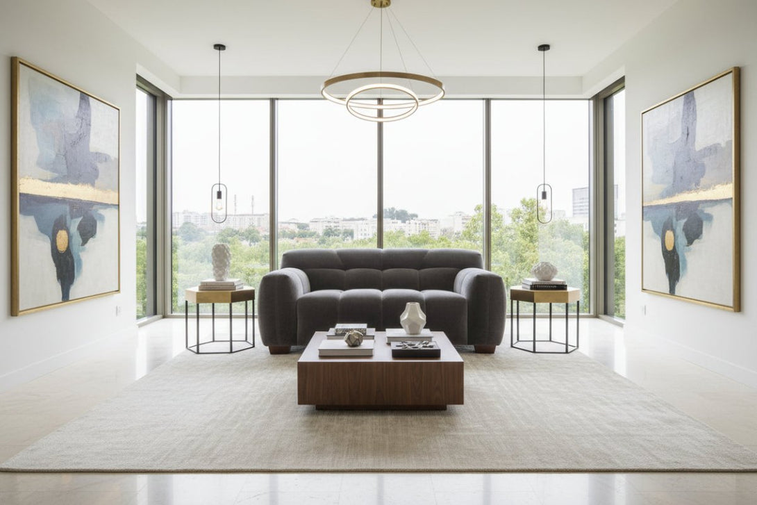 Monroe Small 2 Seater Fabric Sofa, Mocha