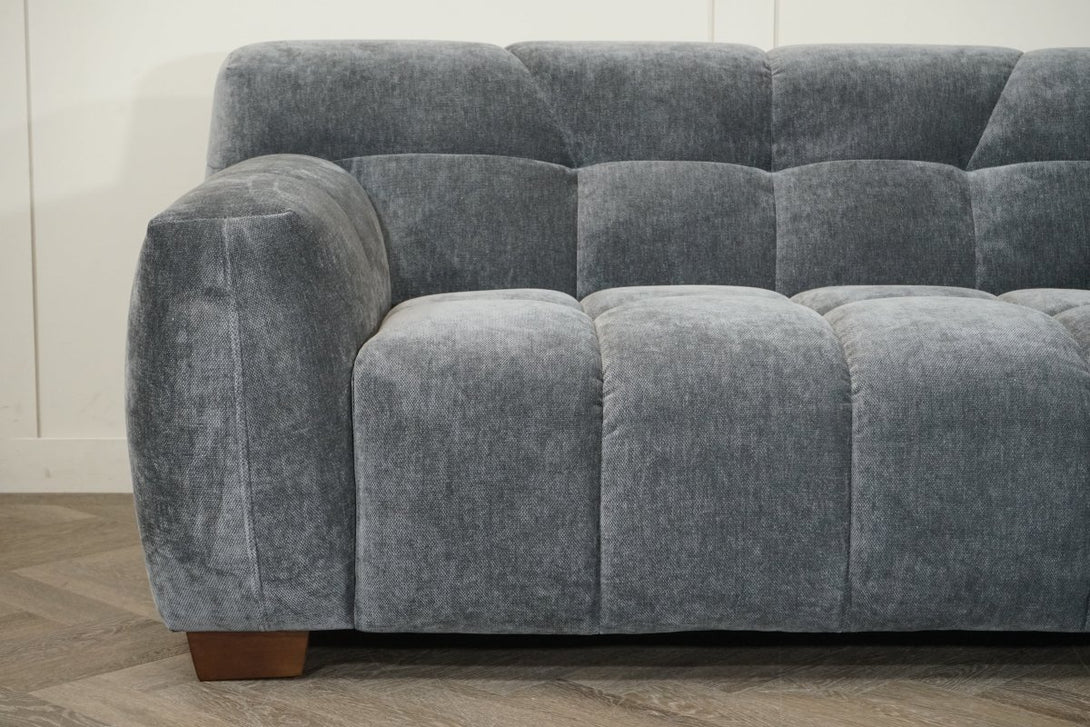 Monroe Small 2 Seater Fabric Sofa, Shadow Grey