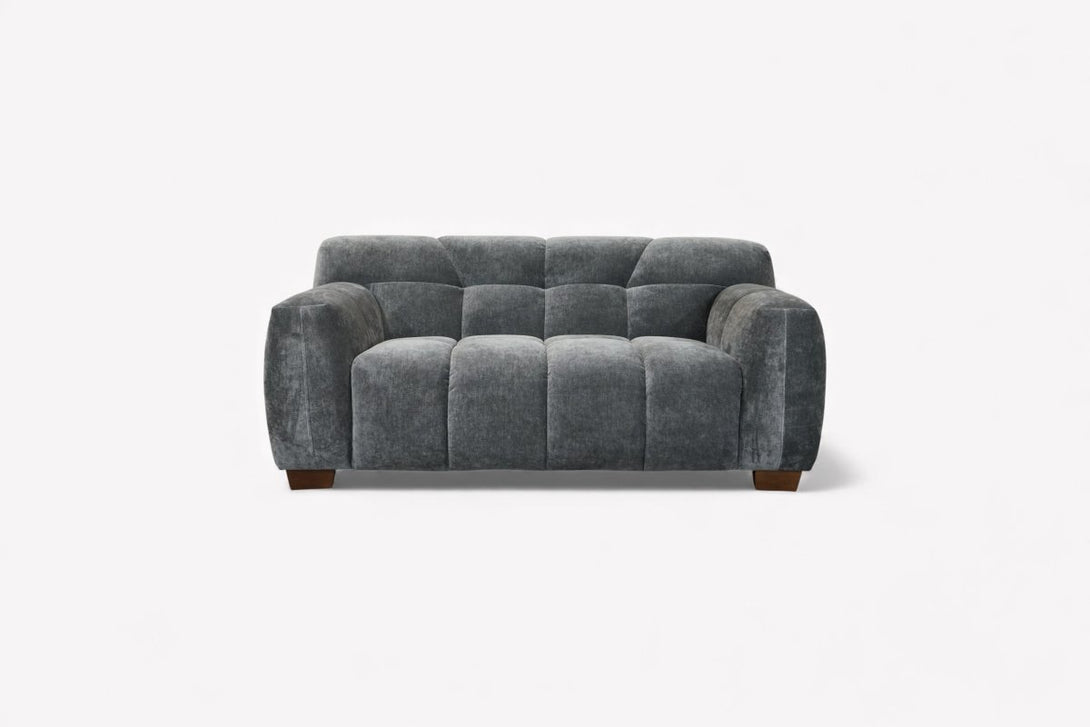 Monroe Small 2 Seater Fabric Sofa, Shadow Grey