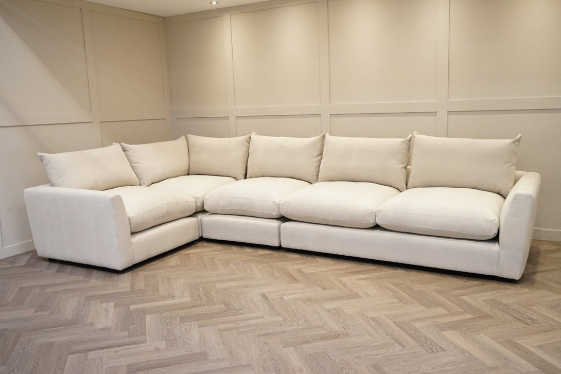 Moretti Large Fabric Corner Sofa, Kingham Dusty