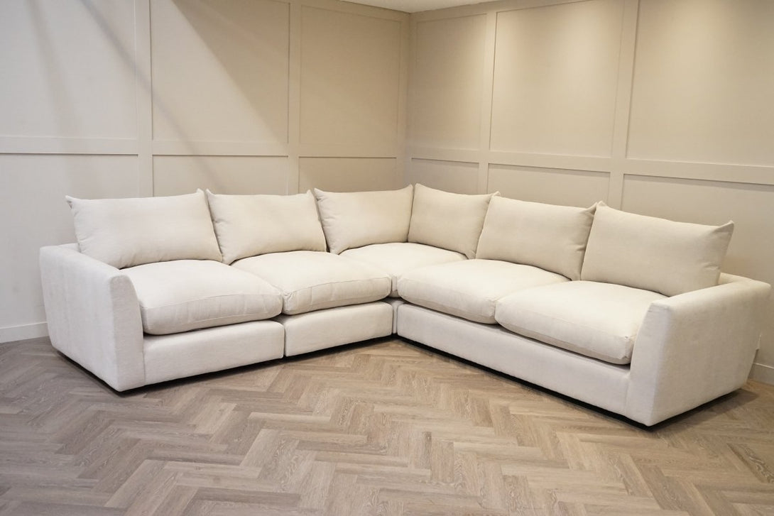 Moretti Large Fabric Corner Sofa, Kingham Dusty