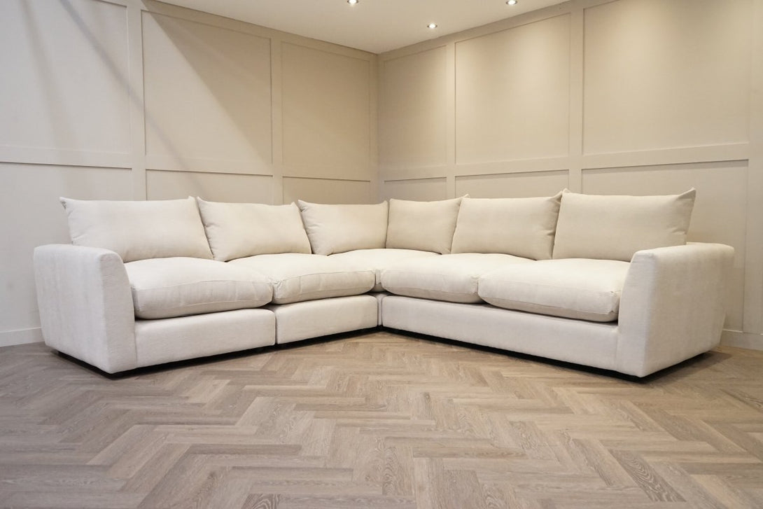 Moretti Large Fabric Corner Sofa, Kingham Dusty