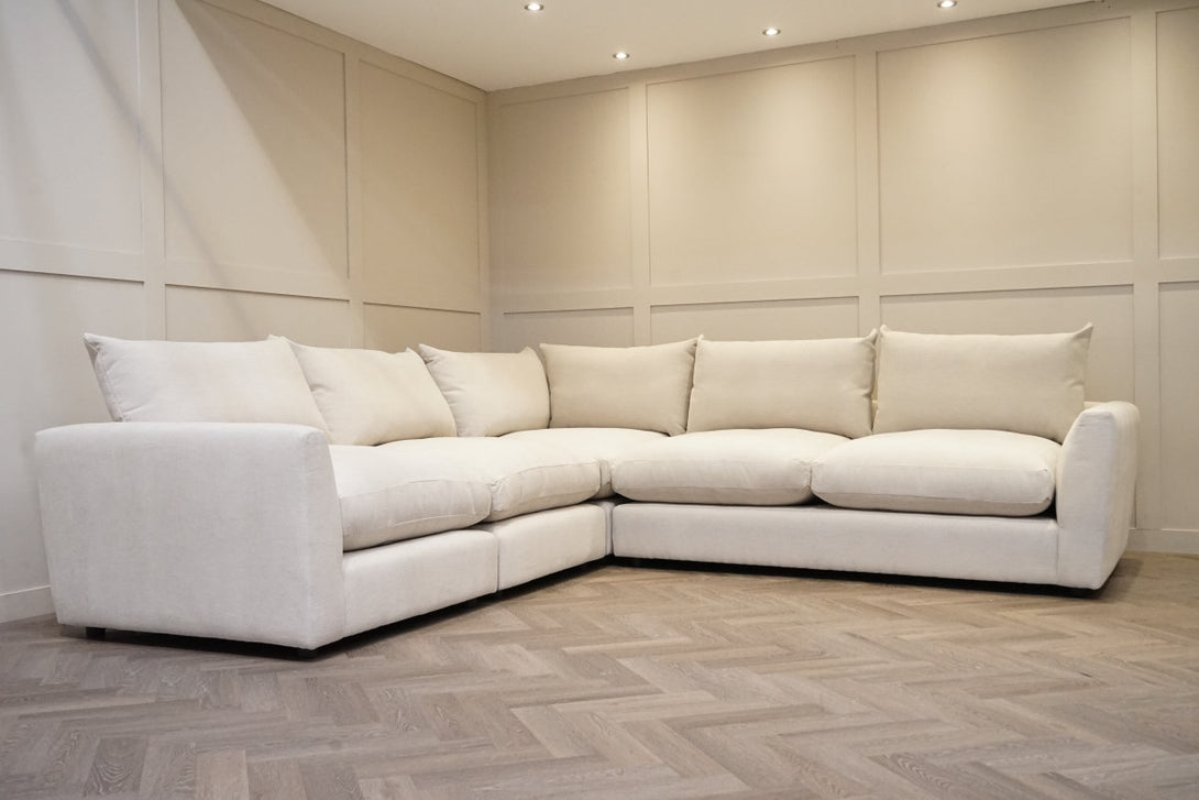 Moretti Large Fabric Corner Sofa, Kingham Dusty