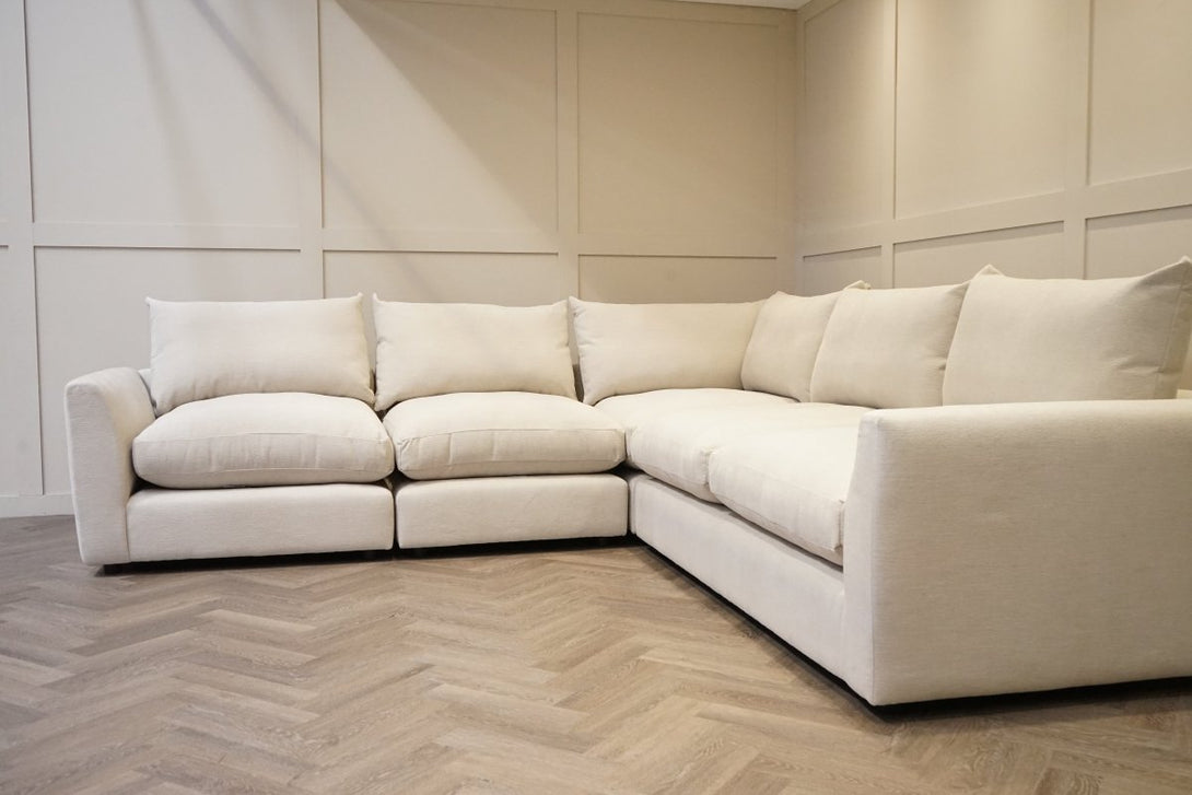 Moretti Large Fabric Corner Sofa, Kingham Dusty