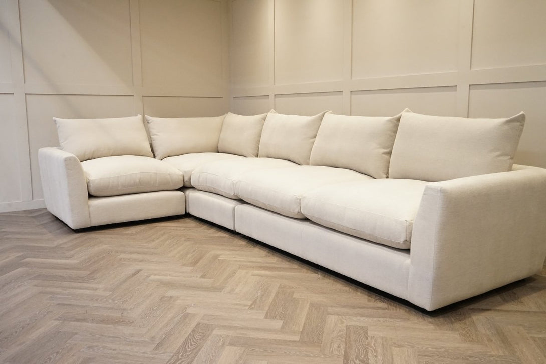 Moretti Large Fabric Corner Sofa, Kingham Dusty