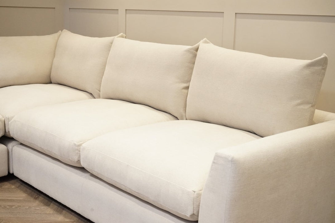 Moretti Large Fabric Corner Sofa, Kingham Dusty