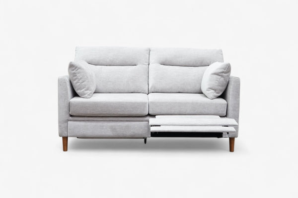 Munro High Back Motion Medium 2 Seater Sofa, Soft Chenille Silver