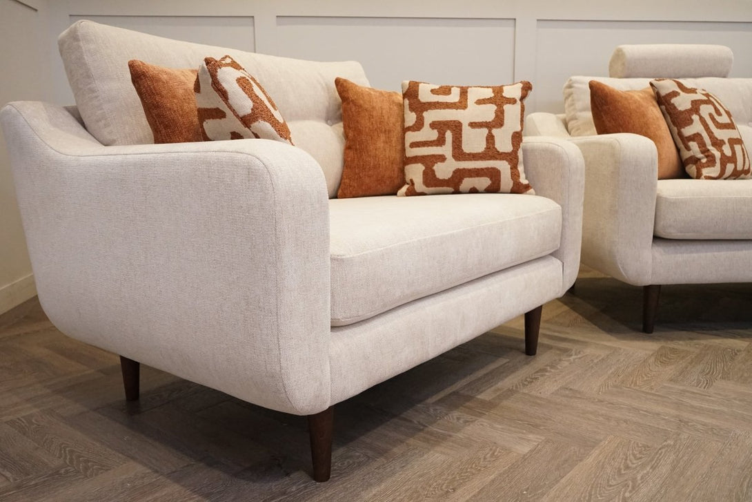 Myers Large 4 Seater Sofa & Snuggle Accent Chair, Arlan Sand