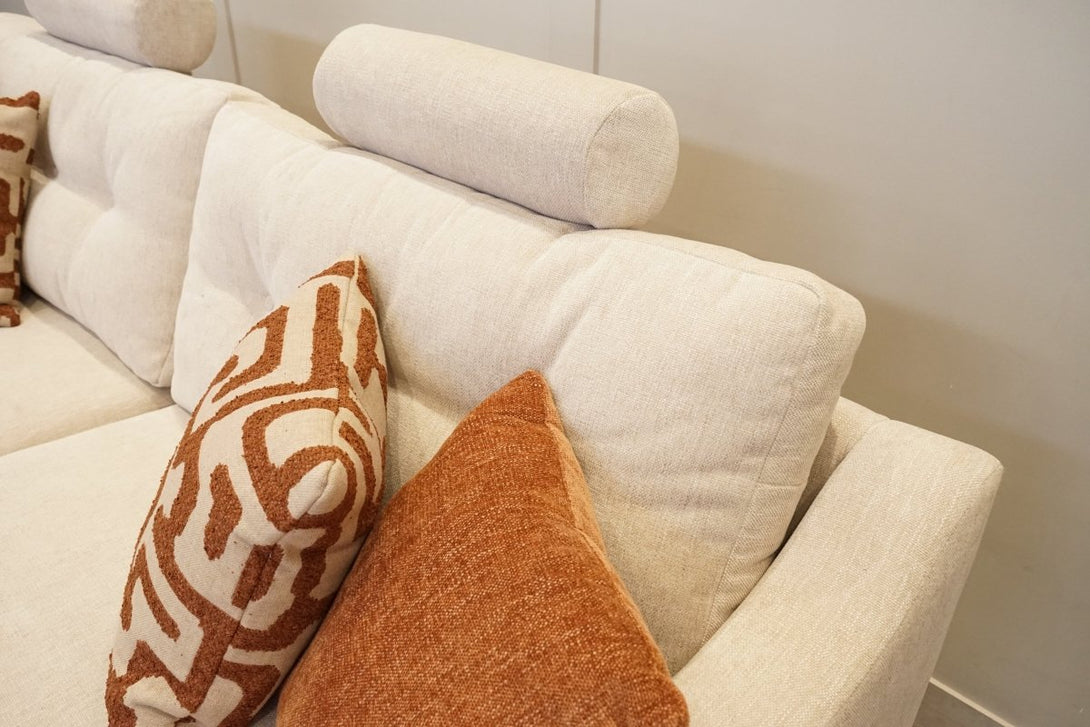 Myers Large 4 Seater Sofa & Snuggle Accent Chair, Arlan Sand