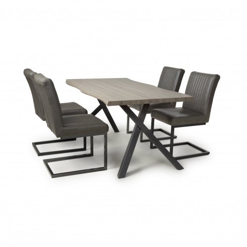 Narvik 1.6m Dining Table & 4 Archer Chairs