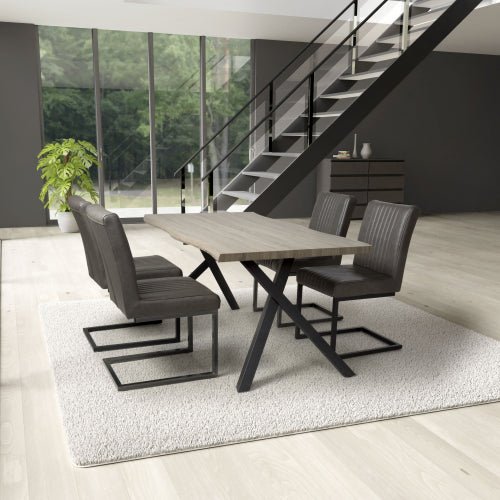 Narvik 1.6m Dining Table & 4 Archer Chairs