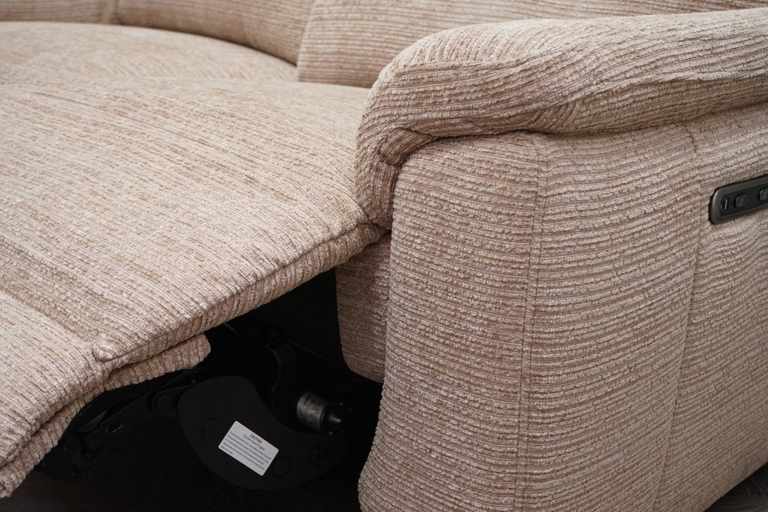 Navona 3+2 Seater Power Recliner Sofas, Chenille Mink