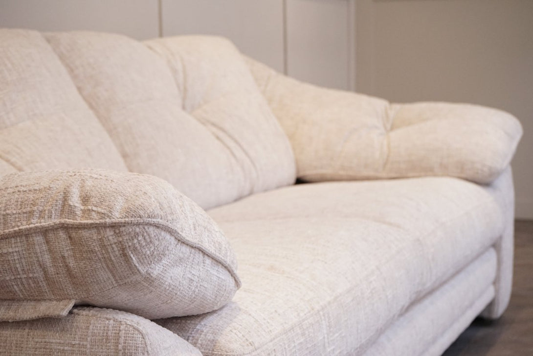 Nest Large 4 Seater Fabric Sofa, Explorer Sandstone