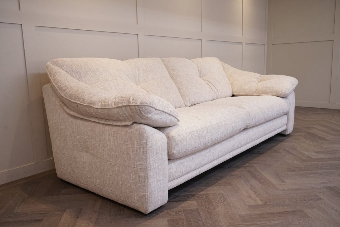 Nest Large 4 Seater Fabric Sofa, Explorer Sandstone