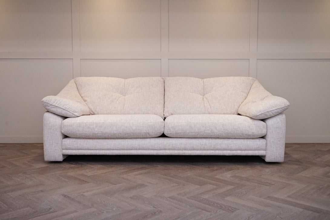 Nest Large 4 Seater Fabric Sofa, Explorer Sandstone