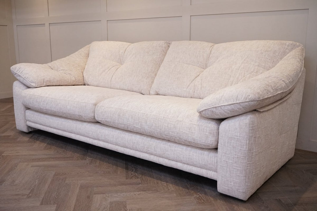 Nest Large 4 Seater Fabric Sofa, Explorer Sandstone