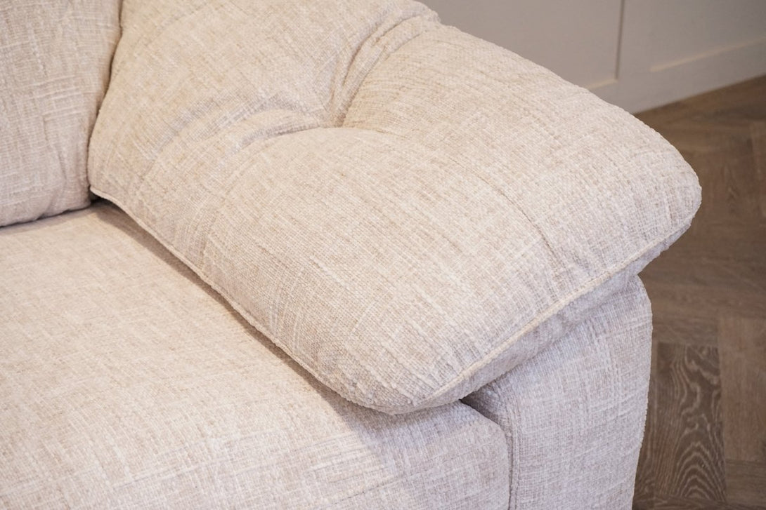 Nest Large 4 Seater Fabric Sofa, Explorer Sandstone