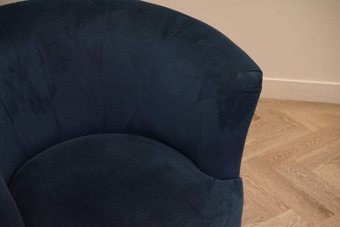 New Orla Kiely Lily Swivel Chair, Blythe Indigo