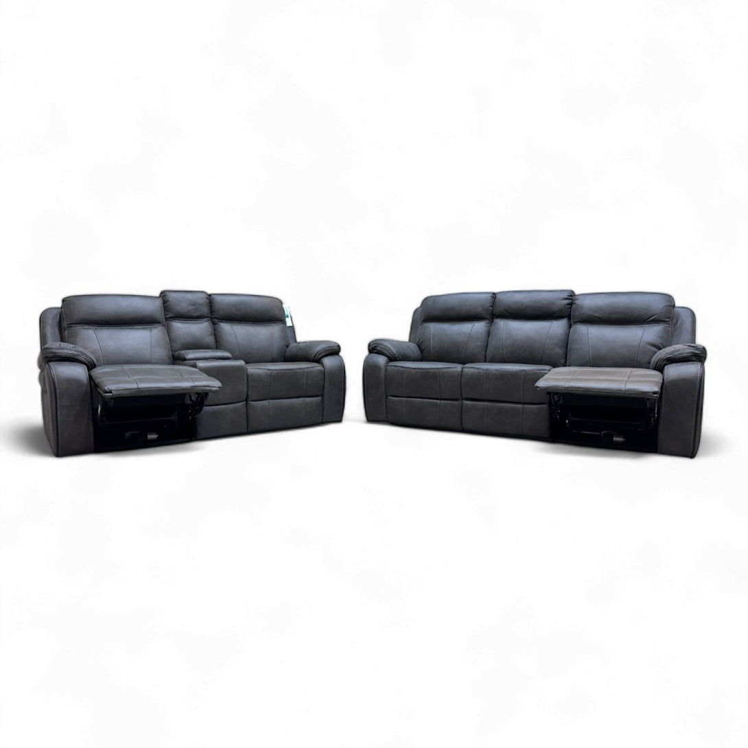 New Vinson Express 3 & 2 Seater Power Reclining Smart Sofa, Graphite Grey