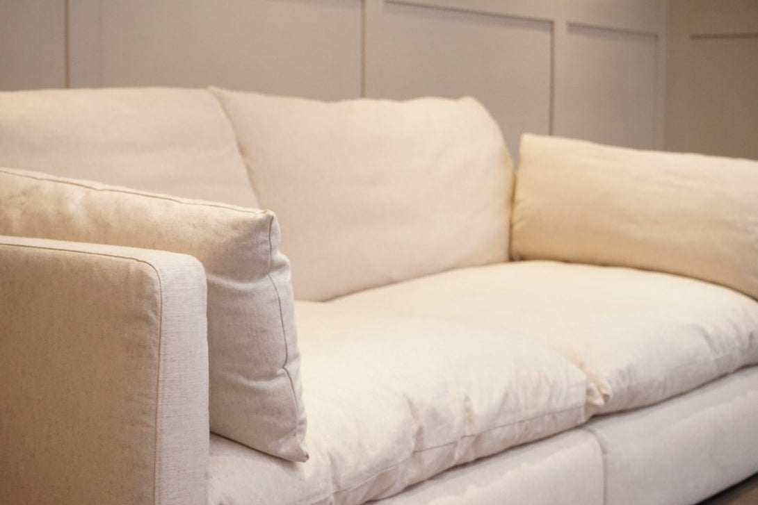 Newlyn Grand 4 Seater Sofa, Natural Native Linen