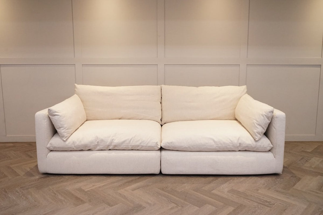 Newlyn Grand 4 Seater Sofa, Natural Native Linen