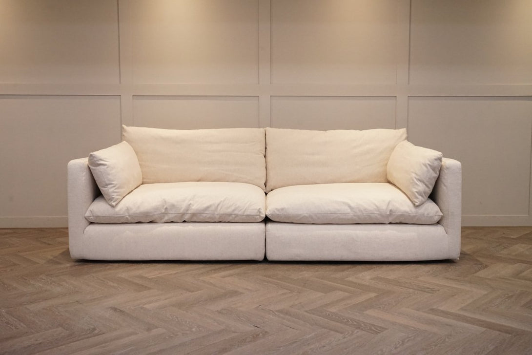 Newlyn Grand 4 Seater Sofa, Natural Native Linen