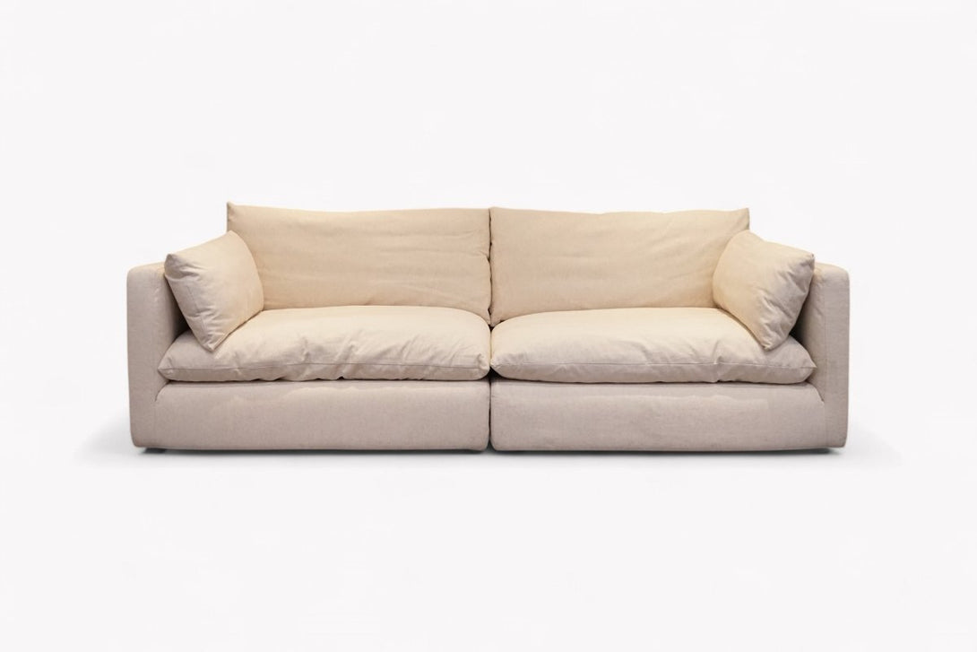 Newlyn Grand 4 Seater Sofa, Natural Native Linen