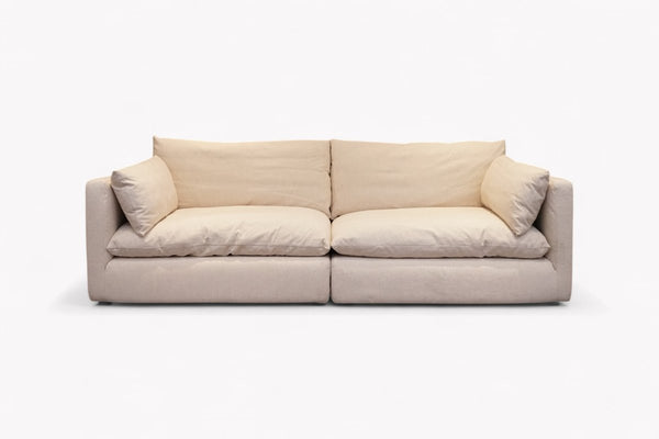 Newlyn Grand 4 Seater Sofa, Natural Native Linen