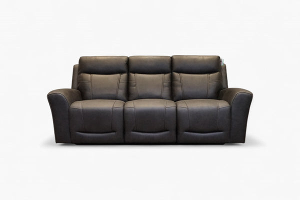 Nikon 3 Seater Electric Reclining Sofa, Charcoal Endurance Fabric