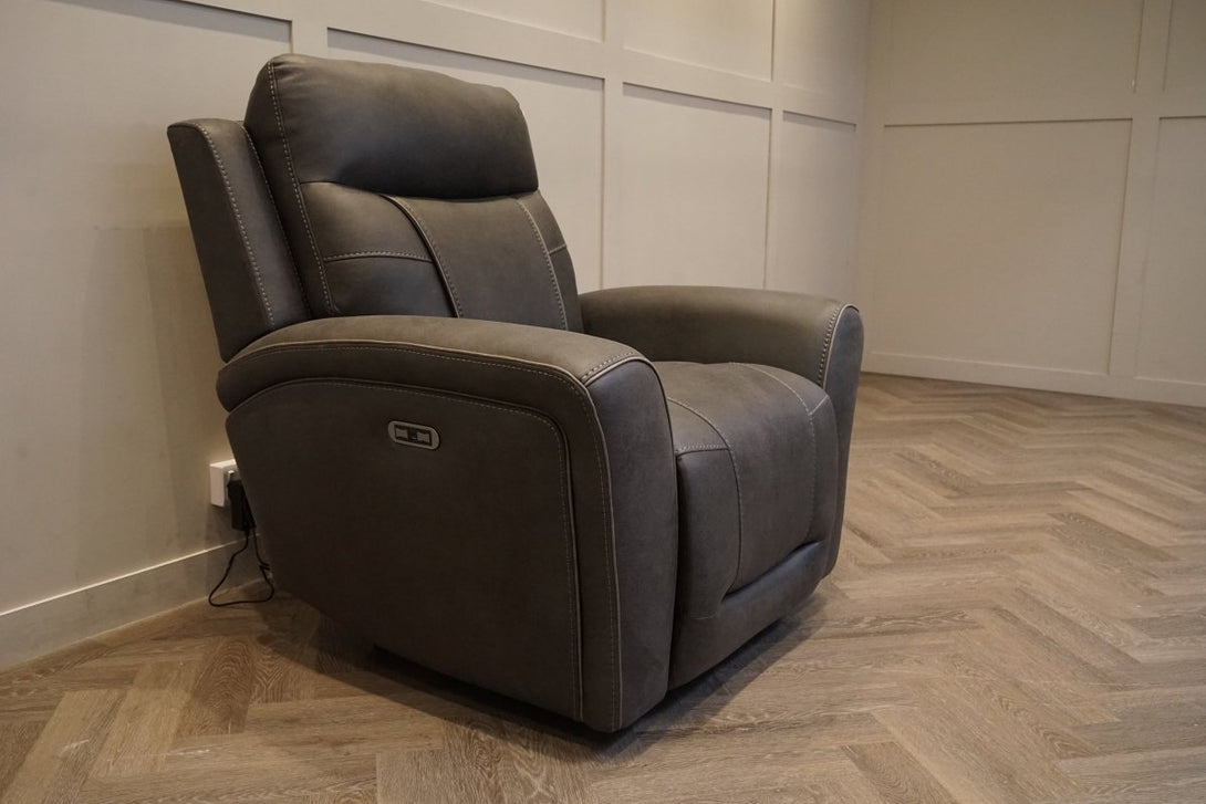 Nikon Electric Reclining Armchair, Charcoal Endurance Fabric