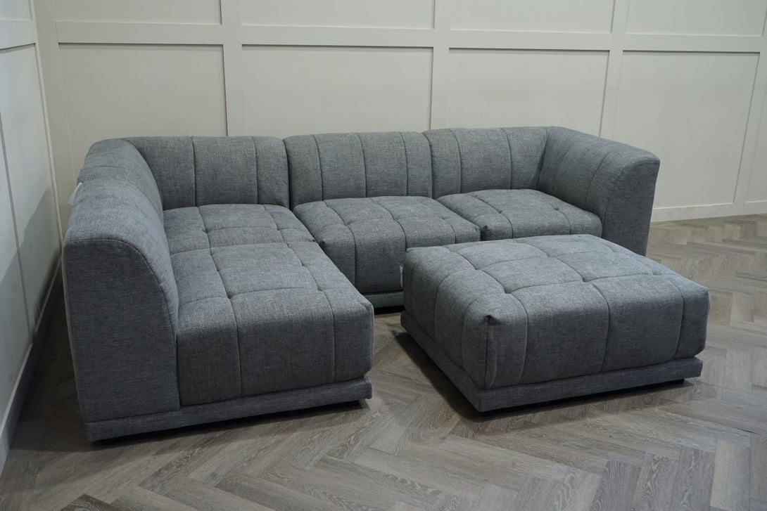Noble Left/Right Open Ended Corner Sofa, Pewter