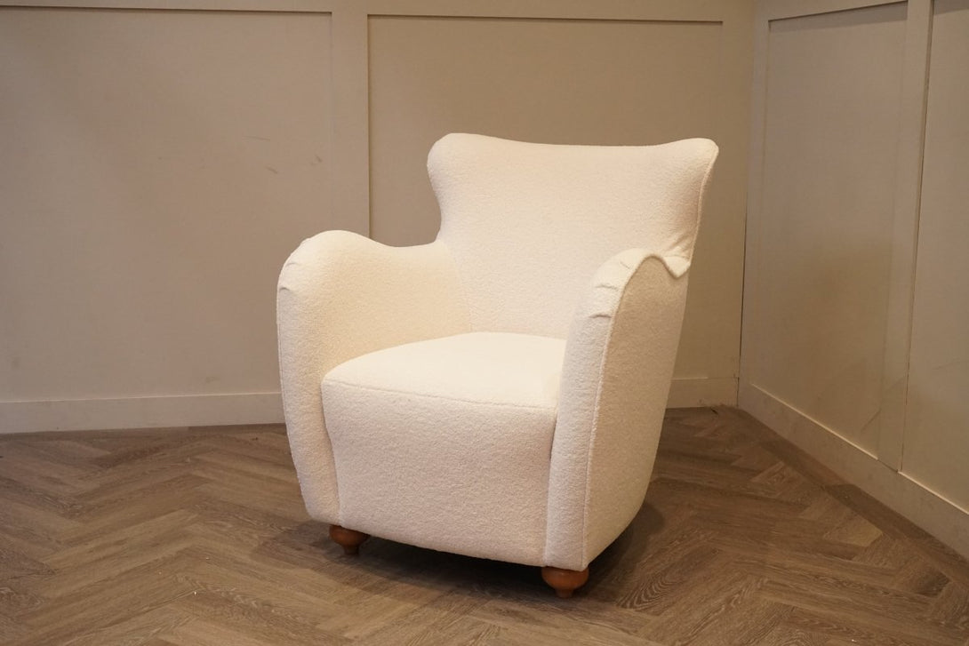 Nook Armchair, Soft Boucle Natural